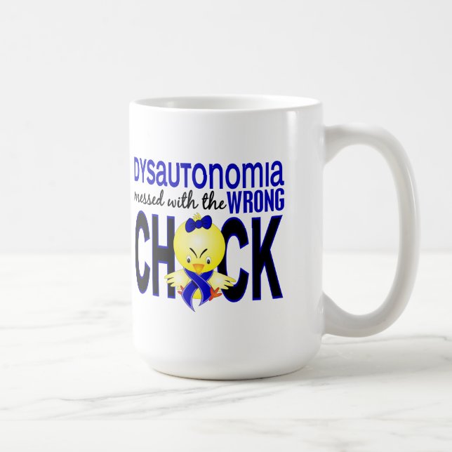 Caneca De Café Dysautonomia sujou com pintinho errado (Direita)