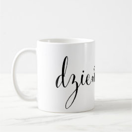 Caneca De Café Dzień dobry Good Bom Dia Mug Polonês