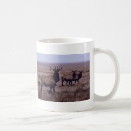Caneca De Café E19 Tininhos De Lingança De Elk Bull