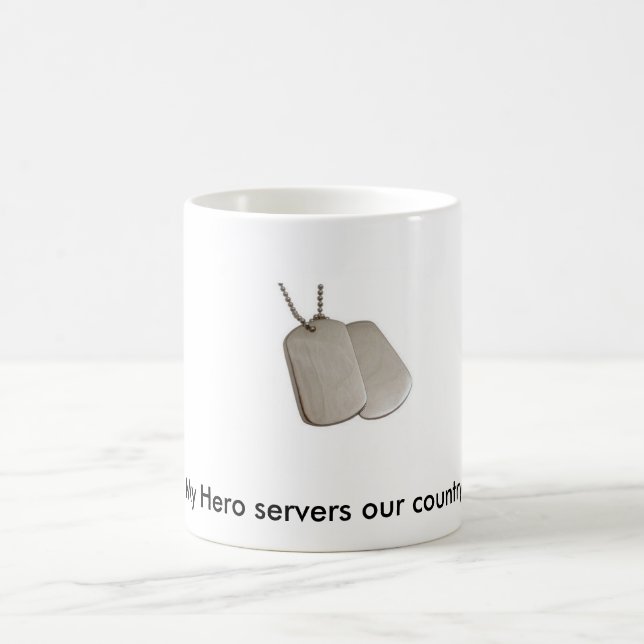 Caneca De Café E9060b, meus servidores do herói nosso país (Centro)