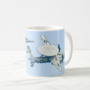 Caneca De Café E-2D AVANÇADO HAWKEYE e EA-18G GROWLER