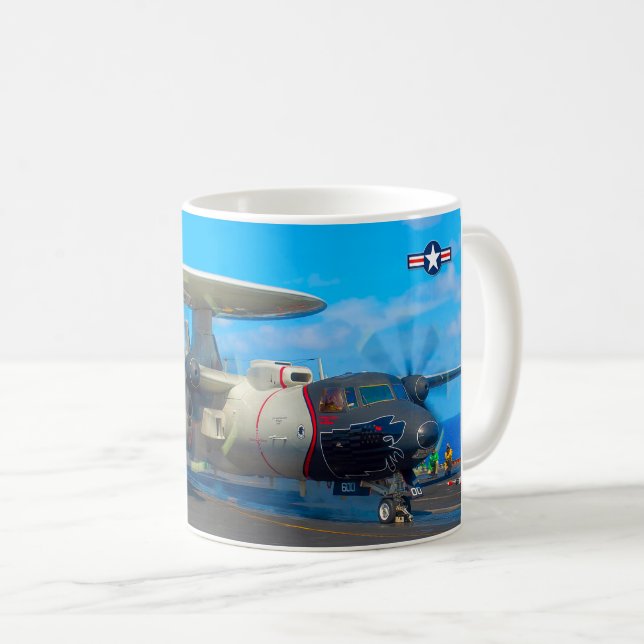 CANECA DE CAFÉ E-2D HAWKEYE AVANÇADO (Frente Esquerda)
