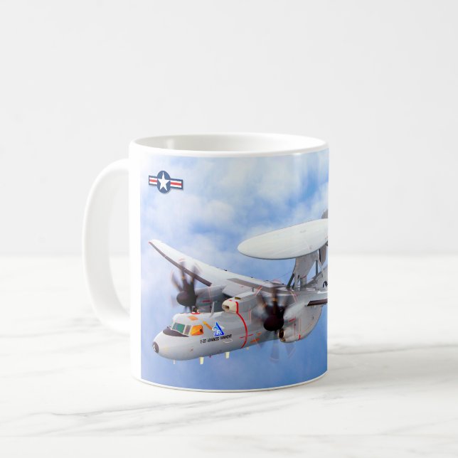 CANECA DE CAFÉ E-2D HAWKEYE AVANÇADO (Frente Esquerda)