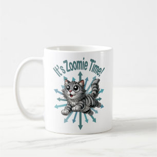 Caneca De Café É a Cinza de Zoomie por Gato