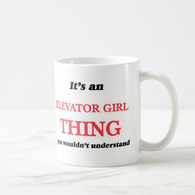 Caneca De Café É a coisa da Elevator Girl, que você não entenderi (Direita)