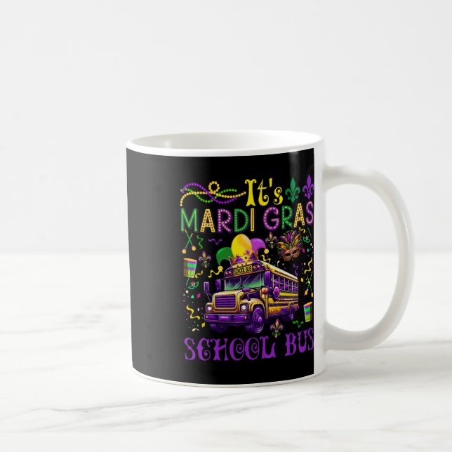 Caneca De Café É a equipe de motoristas de ônibus da Mardi Gras,  (Direita)