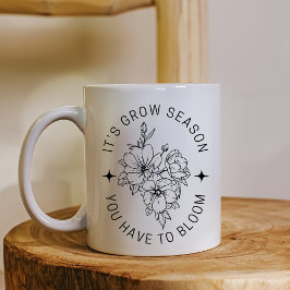 Caneca De Café É a Grow Season Bloom Mug