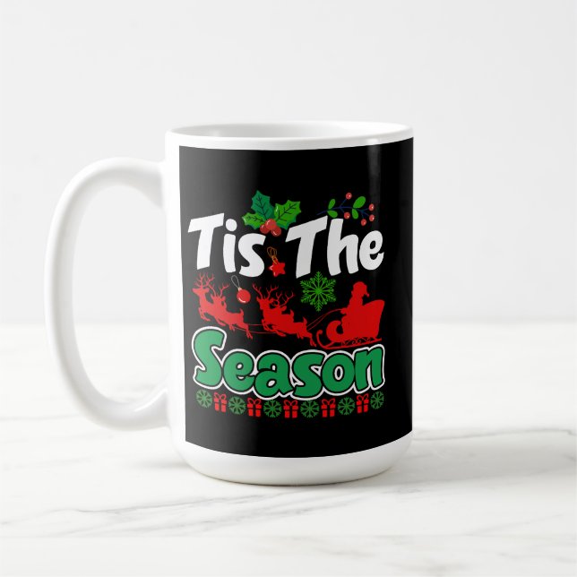 Caneca De Café É a Temporada de Natal Design-61067 (Esquerda)