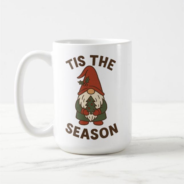 Caneca De Café É a Temporada Gnome Natal (Esquerda)