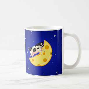 Caneca De Café E a vaca saltou sobre a lua de queijo