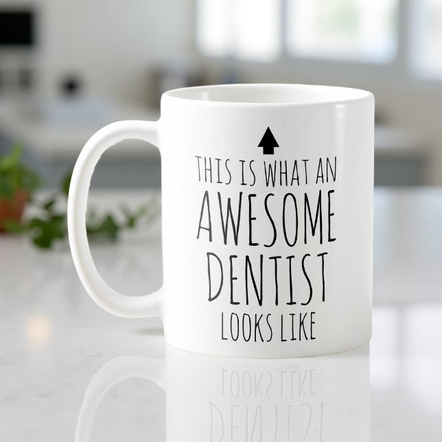 Caneca De Café É assim que um Dentista Incrível se parece (Criador carregado)