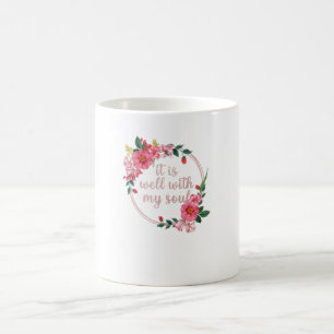 Caneca De Café É Bom Com Minha Alma Engraçadas Flores