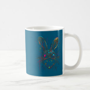 Caneca De Café E Camisa Psicótico Louco Pintar Coelho Horror