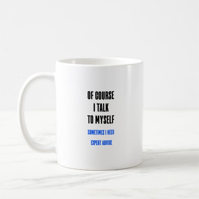 Caneca De Café É Claro Que Falo Com A Maçã De Café Engraçada. (Esquerda)