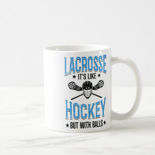 Caneca De Café É como hóquei, mas com jogador de lacrosse