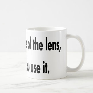 Caneca De Café É como você usa a lente