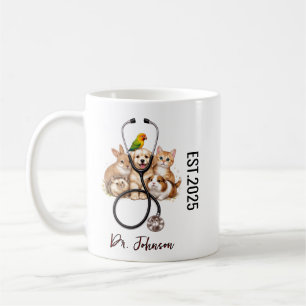 Caneca De Café É Dr. Na Verdade Animais Dia do Médico Divertido