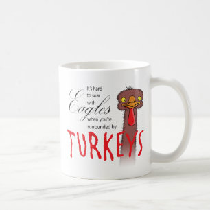 Caneca De Café É duro subir com Eagles…