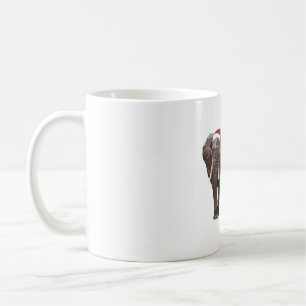 Caneca De Café E é para o Natal do Elefante