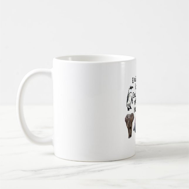 Caneca De Café E é para os animais ameaçados (Esquerda)