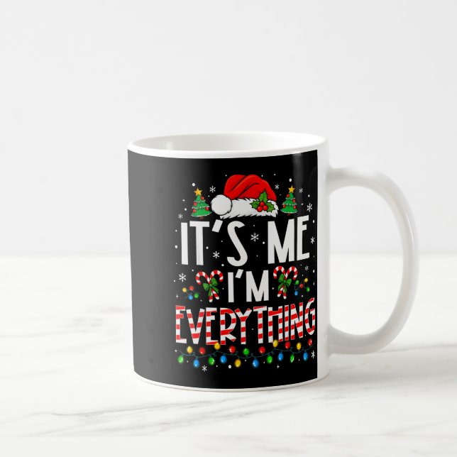 Caneca De Café É Eu Sou Tudo Camisa de Natal Engraçada Combinando (Direita)