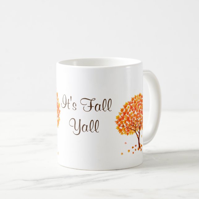 Caneca De Café É Fall Mug (Frente Esquerda)