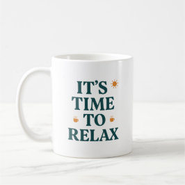 Caneca De Café É Hora de Relaxar 