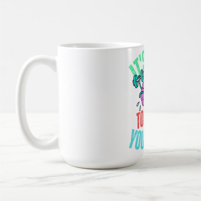 Caneca De Café É Hora de Treinar Sua Mente  (Esquerda)