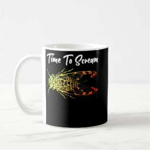 Caneca De Café É Hora De Verão De Gritar Feliz Arco-Íris C Colori