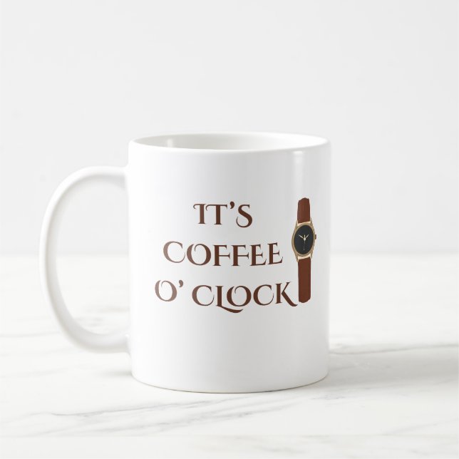 Caneca De Café É Hora do Café Humor de Café (Esquerda)