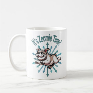 Caneca De Café É Hora do Zoomie Bulldog
