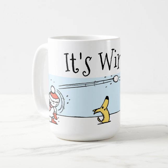 Caneca De Café É inverno (Frente Esquerda)