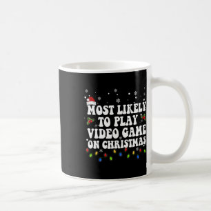 Caneca De Café É Mais Provável Jogar Vídeo Em Papais noeis De Nat