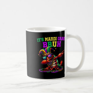 Caneca De Café É Mardi Gras Bruh Dabbing Crawfish Kid