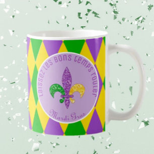 Caneca De Café É Mardi Gras! Deixe os bons tempos rolar muito
