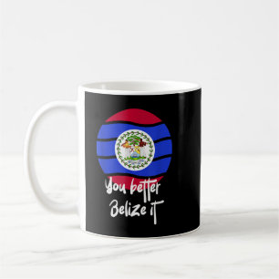 Caneca De Café É melhor Belize-la, Camisa de Férias Belizeanas.pn
