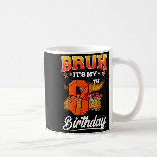Caneca De Café É Meu 8º Aniversário Craque Basquete 8 Anos