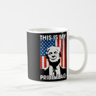 Caneca De Café É minha bandeira do Orgulho Trump American Flag 4