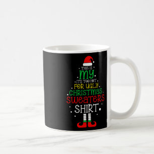 Caneca De Café É Muito Quente Para Homens De Natal Divertidos Mul