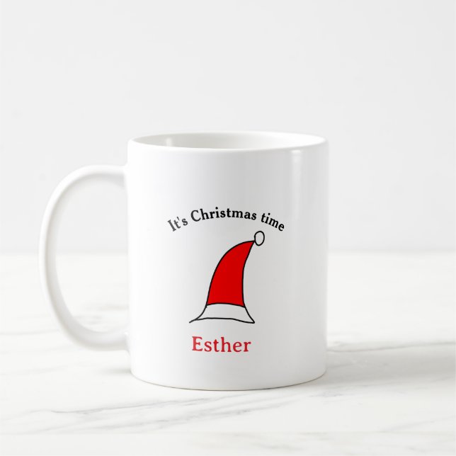 Caneca De Café É Natal Papais noeis vermelho esse nome é simples  (Esquerda)