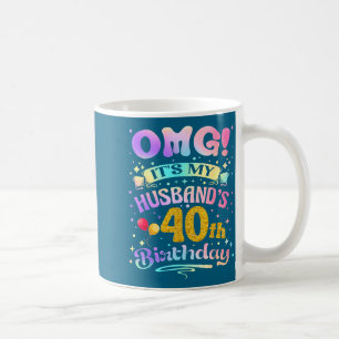 Caneca De Café É o 40º aniversário do meu marido, feliz 40 anos