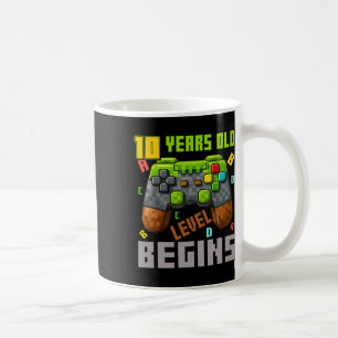 Caneca De Café É o meu 10º aniversário Pixel Gaming Controller 10