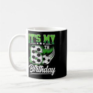 Caneca De Café É o meu 6º aniversário menino futebol Ll 6 anos de