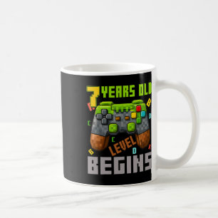 Caneca De Café É o meu 7º aniversário controlador de jogos Pixel 