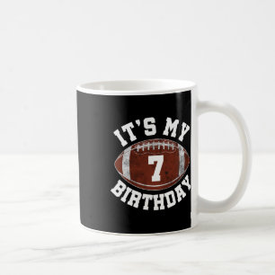 Caneca De Café É o meu 7º aniversário menino jogador de futebol d