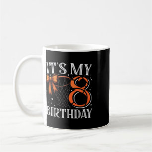 Caneca De Café É o meu 8º aniversário Sketll Girl Bday Party Da