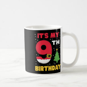 Caneca De Café É o meu 9º aniversário de Natal 9 anos de idade Pa