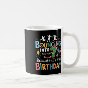 Caneca De Café É O Meu Aniversário, 7 de 7 Anos, Trampoline Jumpi