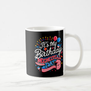 Caneca De Café É o meu dia de aniversário memorial legal retrô hu