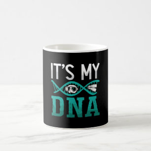 Caneca De Café É o meu DNA Spearfish Dive Freediver